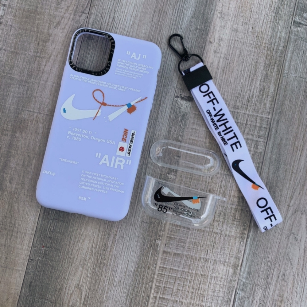Silicon phone and earpod case combo